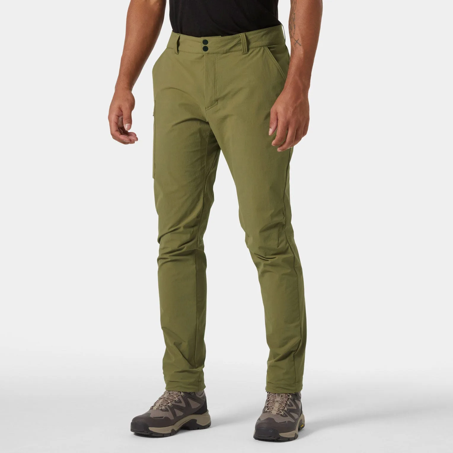 Men's Brono Softshell Trousers Green 2XL - Terrain Green - Male - Helly Hansen - FashionsVida