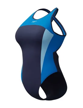 Maillot De Bain High Neck Splice Cross Back - Speedo - FashionsVida