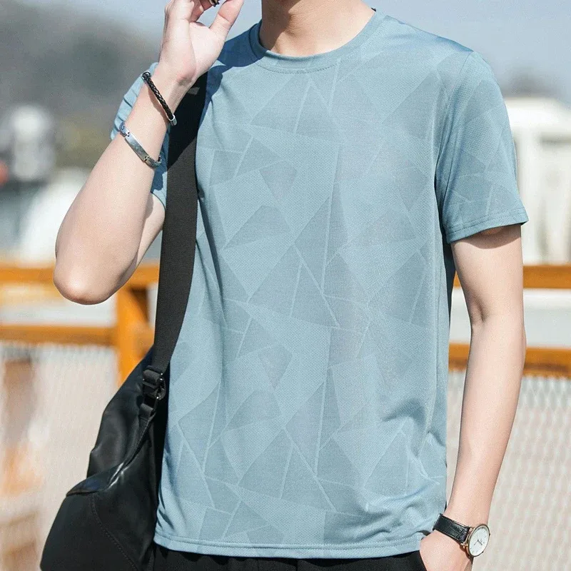 Spring Summer Thin Men's Clothing 2023 Round Neck Simplicity Short Sleeve Handsome Solid Color Pullovers Loose Casual T-Shirts - Aliexpress - FashionsVida