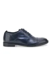 Scarpe Stringate Blu In Vera Pelle 601 42