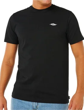 Streamline embroid camiseta manga corta hombre Negro (L) - Rip curl - FashionsVida