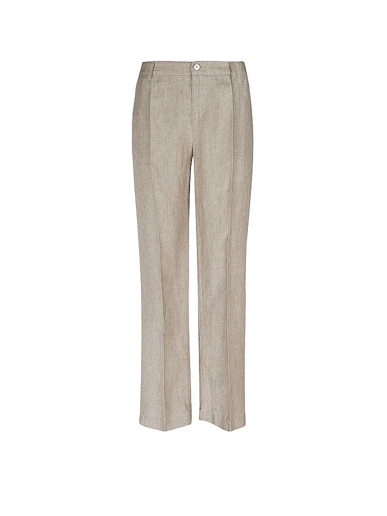 Pantalón de lino NORA beige 36/L32 - Mac - FashionsVida