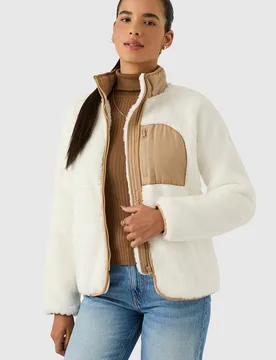 Womens Double Monkey Fleece - Cream - Size Medium - Reebok - FashionsVida