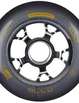 Roues De Patins Ally Black 100 88a 3 Unités Black / Gold 100 mm unisex - iQon - FashionsVida