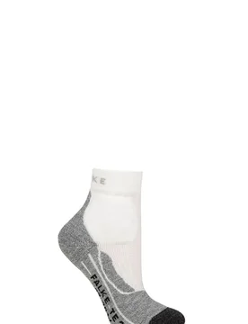 Women's 1 Pair Falke TE2 Short Medium Volume Ergonomic Cushioned Short Tennis Socks White Mix 4-5 Women's - White - Size: Small - SockShop - FashionsVida