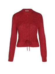 Cardigan tradizionale LENE rosso S