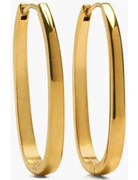 Pendientes de aro de acero inoxidable en liso - Parfois - FashionsVida