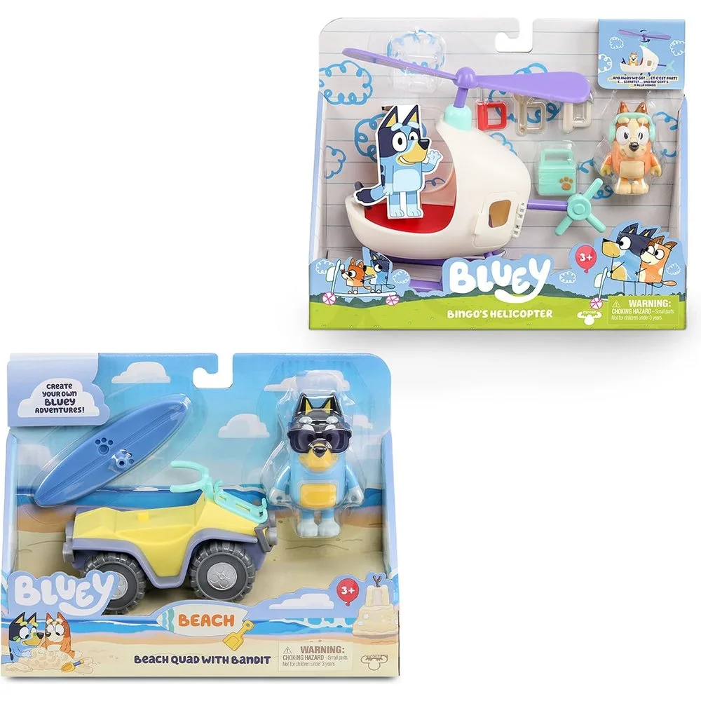 Veiculo com Figura Famosa - Artigo Sortido. Envio realizado de forma aleatória - Bluey - FashionsVida