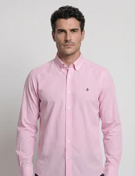 Camisa popelín de hombre corte classic a cuadros - Valecuatro - FashionsVida