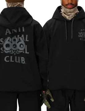Sweat à capuche imperméable - M Waterproof Assc F1 Hoody Assc Black - Taille XL - Noir - 686 - FashionsVida