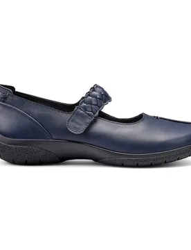 Women's Extra Wide 'Shake II' Mary Janes in Navy Size: 9 - Navy - Size: 9 - Hotter - FashionsVida
