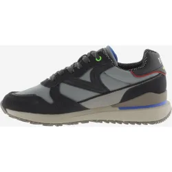 Zapatillas deportivas de hombre de nylon con piezas de color y serraje