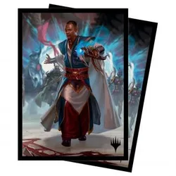 MTG March of the Machine Deck Protector Sleeves 4 featuring Teferi Akosa of Zhalfir (100)