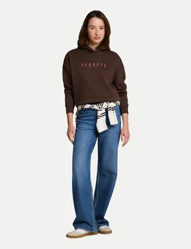 Hoodie mit Snoopy-Design Braun M - Tom Tailor Denim - FashionsVida