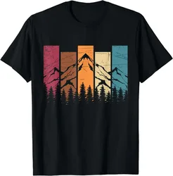Wildlife Forest Nature Trees Retro Outdoors Mountains Hiking T-Shirt Graphic T Shirts Men Clothing Tops Streetwear Camisas