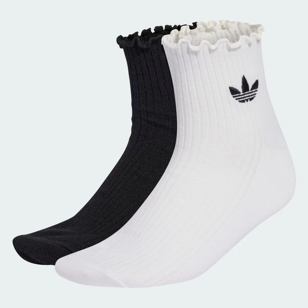 Calzini Ruffle Quarter 43-45 White / Black - Adidas - FashionsVida