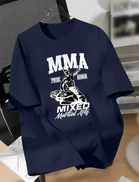 Men's MMA Fighter graphics, with "military hero" 100% cotton short-sleeved printed design, summer casual T-shirt - Aliexpress - FashionsVida