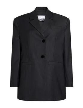 Americana Mujer Carbón XS Mujer - Ganni - FashionsVida