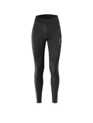 Löffler Pantaloni da ciclismo invernali da donna con fascia termica in vita nero 38