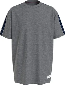 T-shirt De Pyjama à Manches Courtes Established Dark Grey Ht M - Tommy hilfiger - FashionsVida