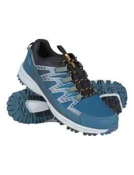 Enhance Mens Waterproof Trail Running Shoes - Yellow - Yellow - Size: 9 - Mountain Warehouse - FashionsVida