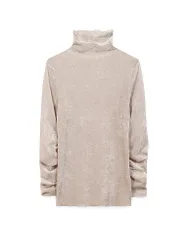 Jersey de cuello alto crema 42