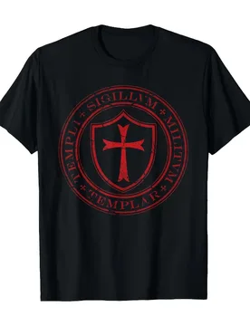 Distressed Knights Templar Cross, Seal Of Soldiers design-100% cotton summer O-neck short sleeve casual printed men's T-shirt - Aliexpress - FashionsVida