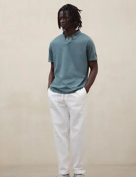 Polo de manga corta de hombre regular fit de algodón - Ecoalf - FashionsVida