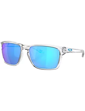 Lunettes de soleil - Sylas Polished Clear Prizm Sapphire XL - Blanc - Oakley - FashionsVida