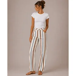Pantalón de mujer ancho de rayas