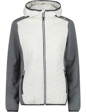 Woman jacket hybrid fix hood chaqueta outdoor mujer Blanco (42) - CMP - FashionsVida
