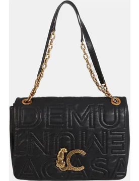 Bandolera mediana pespunte logo - Lola Casademunt - FashionsVida