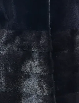 Abrigo de pelo de mujer de pelo de visón rasado con cuello alto - Maximilian - FashionsVida