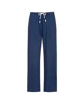 Pantalón de pijama 7/8 SOLID LOVE blue zodiac azul oscuro S - Mey - FashionsVida