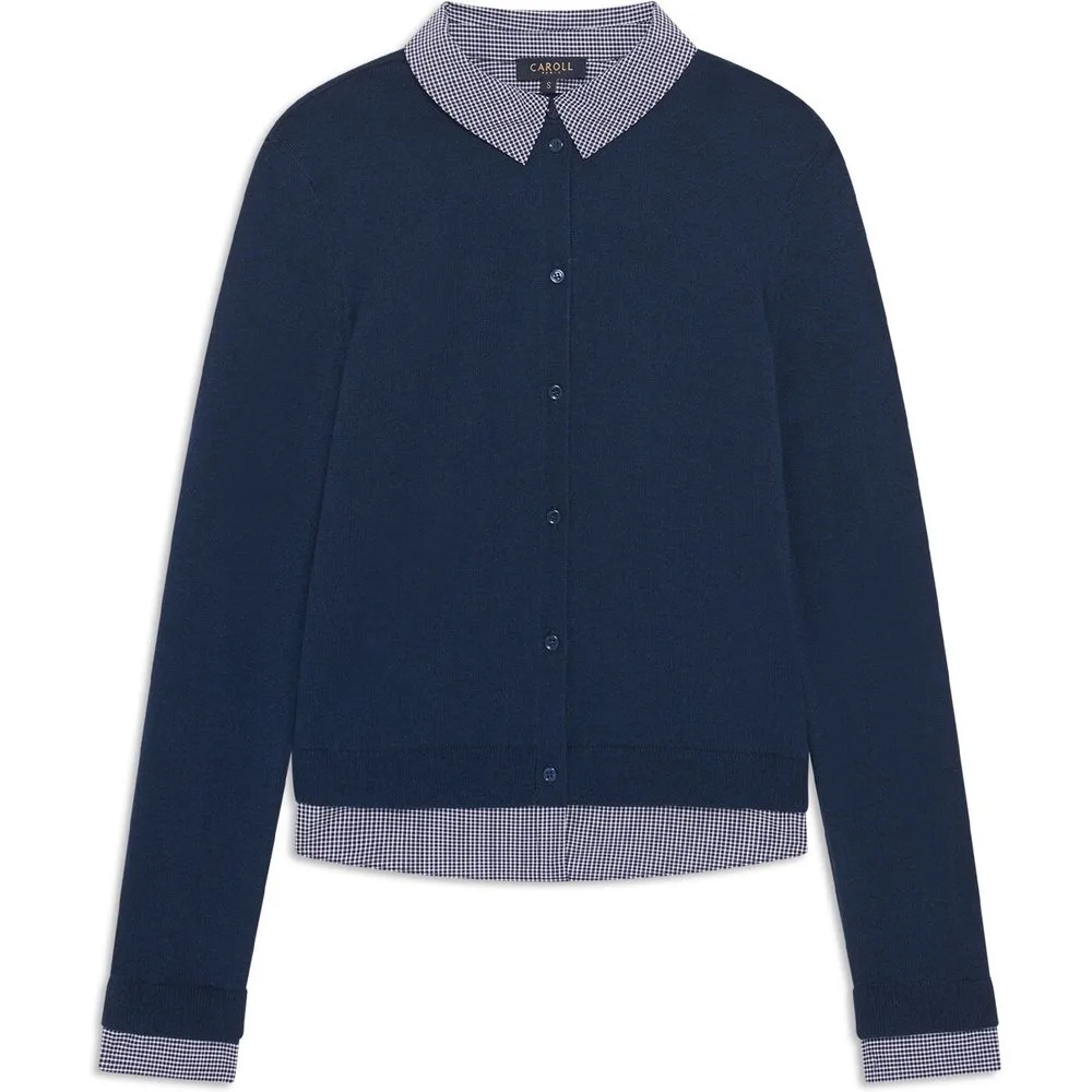 Cárdigan de mujer con cuello camisero - Caroll - FashionsVida