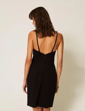 Robe courte bustier avec strass - Actitude by Twinset - FashionsVida