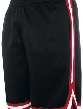Short - Stripes Mesh Shorts - XXL bis 3XL - für Männer - Größe 3XL - schwarz/rot - Männer - male - Urban classics - FashionsVida