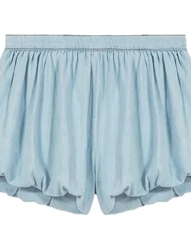 Short de mujer falda globo de chambray - Maje - FashionsVida