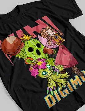 T-shirt For Anime Digimon Mimi y Palmon Transformación Togemon - Aliexpress - FashionsVida