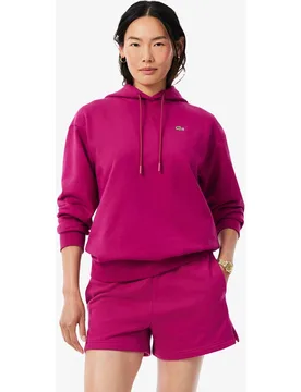 Sudadera de mujer con capucha de felpa oversized - Lacoste - FashionsVida