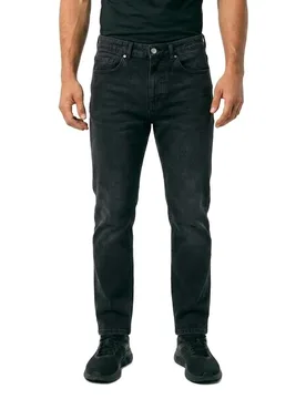 Jean Lucas Straight Fit Washed Black 44 Homme - Balmohk - FashionsVida