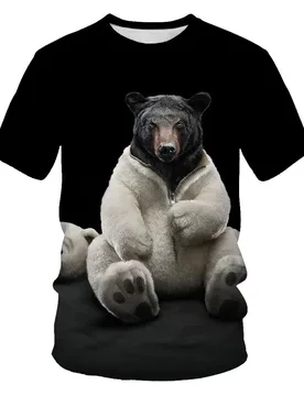 Summer New Men's Women's Children's T-shirt 3d Printing Cute Animal Polar Bear Pattern Fashion Breathable Lightweight Sports Top - Aliexpress - FashionsVida