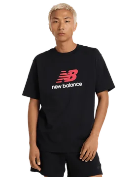 Athletics Logo T-shirt Uomo - Magliette Nero - Taglia L - Jersey di cotone L - New Balance - FashionsVida