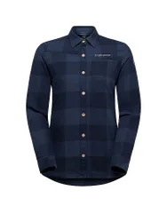 Blusa de escalada de franela Rambler para mujer azul oscuro L