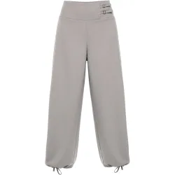 Pantalón recto de raya diplomática de traje de mujer