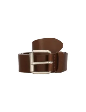 Cintura Uomo Script Belt Leather Cognac/silver - CARHARTT WIP - FashionsVida