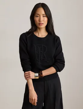 Jersey de mujer de algodón con cuello redondo - Lauren Ralph Lauren - FashionsVida