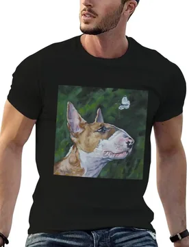 Bull Terrier Fine Art Painting T-Shirt man t shirts cotton anime t shirts for man t shirt for man T-shirt - Aliexpress - FashionsVida
