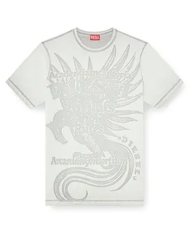T-Shirt T-RAWJUST-AA1 hellgrau S herren - Diesel - FashionsVida