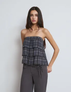 Top de mujer con volantes estampado - Brownie - FashionsVida